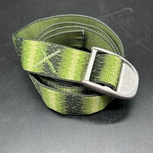 Chaco Adjustable Woven 44 Belt Metal Buckle Assembled USA Green Unisex